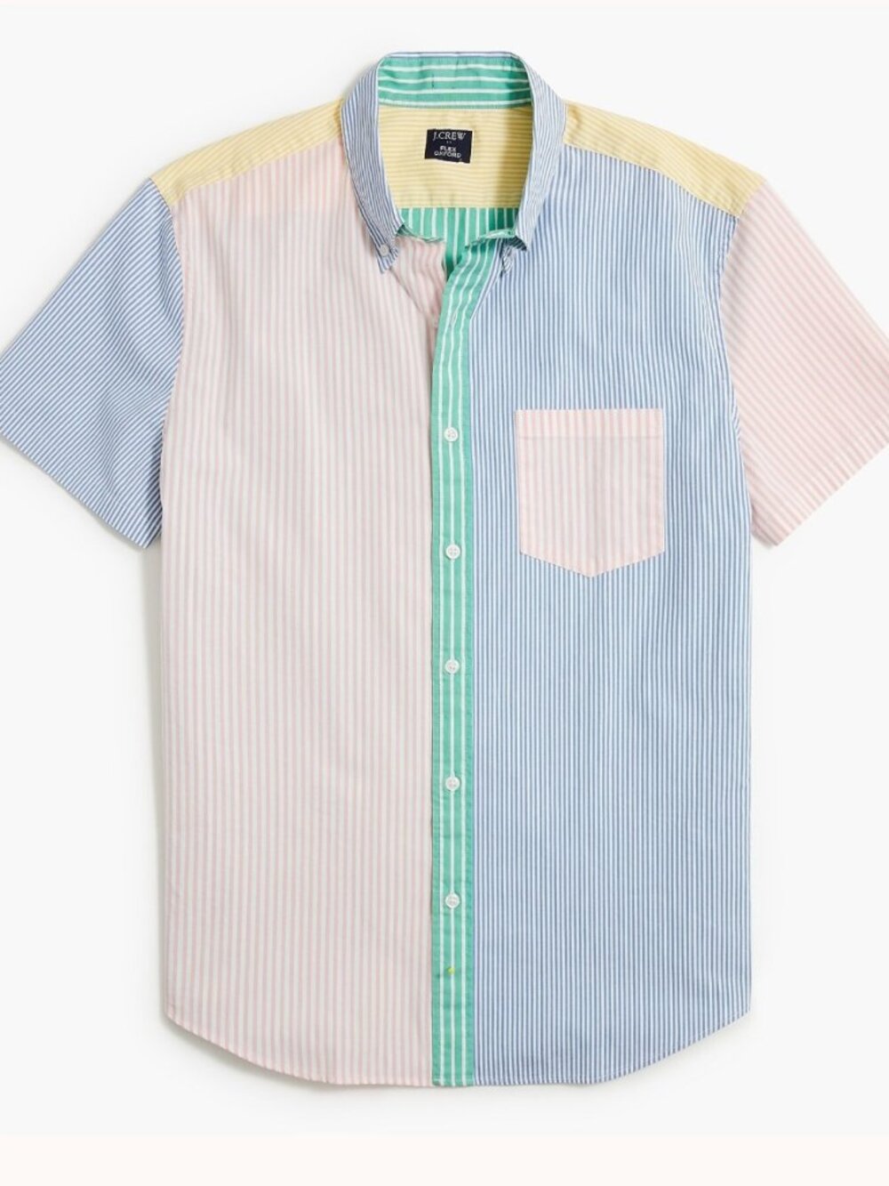 J. Crew Slim Rainbow-Stripe Flex Casual Shirt Men’s size medium